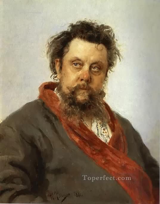 Modest Mussorgsky Russian Realism Ilya Repin Oil Paintings